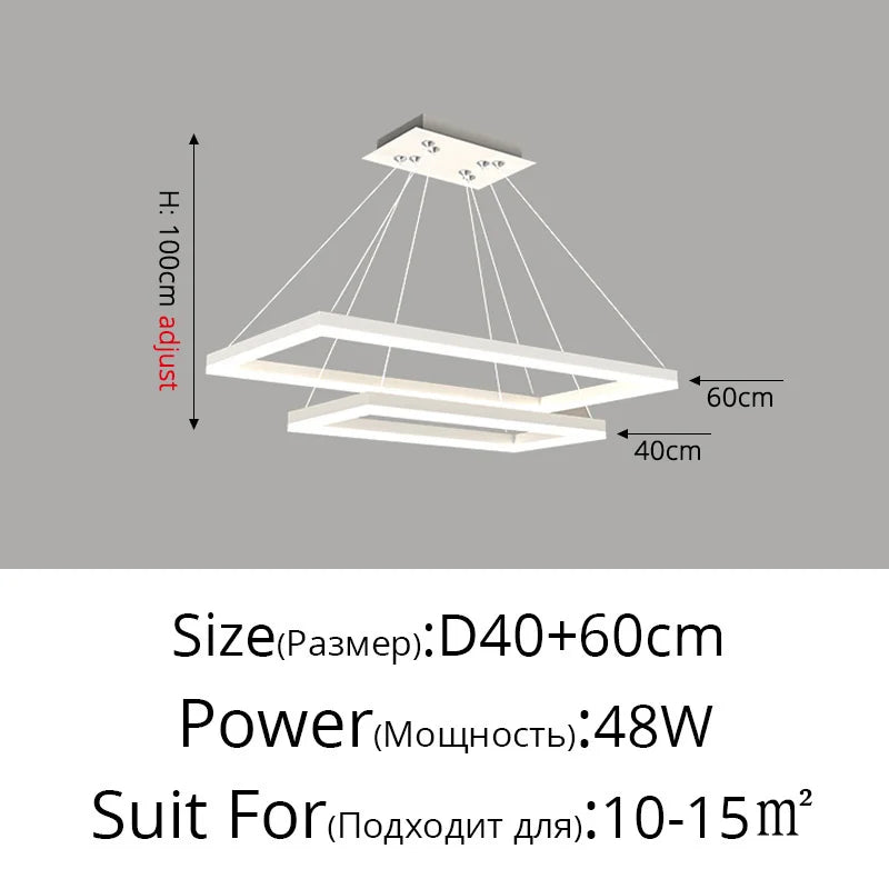 Decorbites™ LED-Acrylic-Pendantleuchten Moderne Hängelampe für Esszimmer Küchen-Loft-Dekoration
