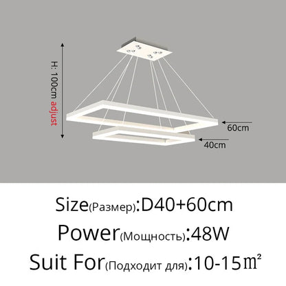 Decorbites™ LED-Acrylic-Pendantleuchten Moderne Hängelampe für Esszimmer Küchen-Loft-Dekoration
