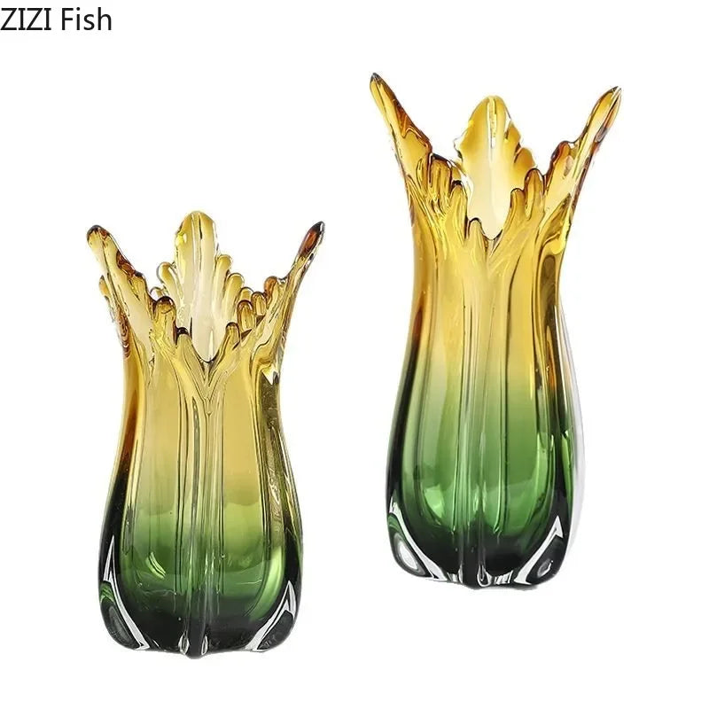Decorbites™ Grünes Glasvasen-Hydroponik-Tischdekoration für künstliche Blumen
