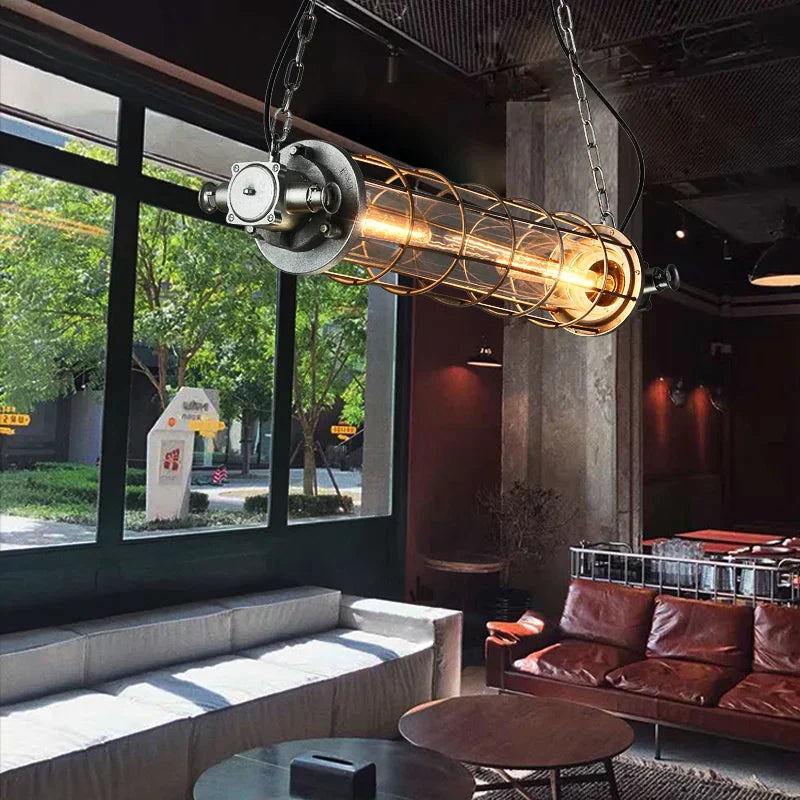 DecorBites™ Industrial Chandelier for Loft Cafe Retro Bar Office Table Lamp Shopping