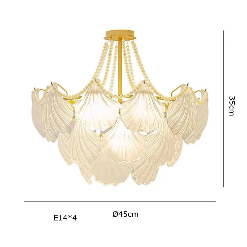 Decorbites™ Kristallperlenkette-Kronleuchter: Luxuriöse Hängeleuchte für exquisites Wohnraumausstattung