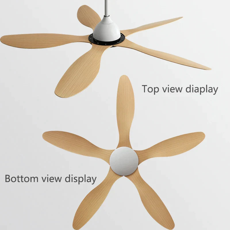 Decorbites™ 56-Zoll Deckenventilator: Modern, Fernbedienung, Kommerziell, Büro, Industrie, Lampenloser Elektroventilator