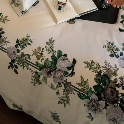 Decorbites™ American Pastoral 1000TC Ägyptische Baumwolle Blumenbettwäsche-Set