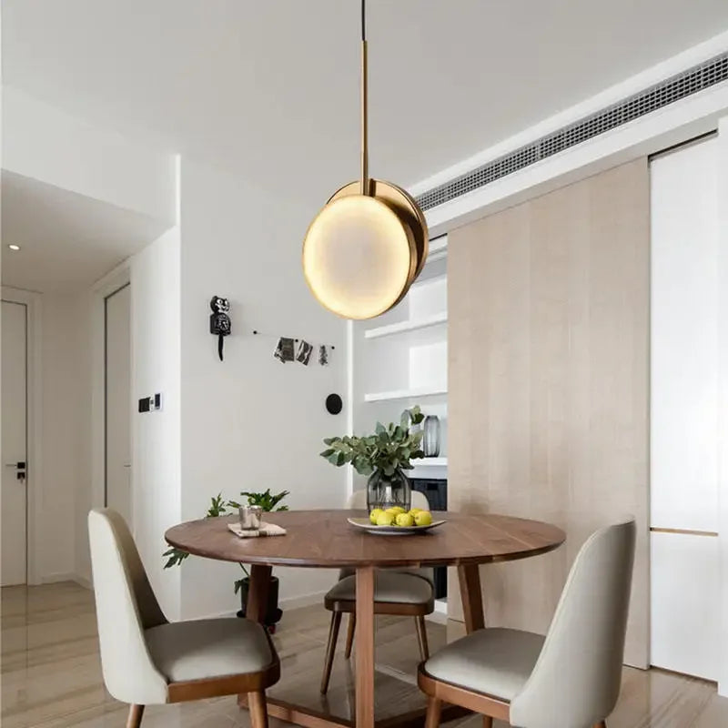 Decorbites™ Goldener Marmor LED-Hängeleuchte: Luxuriöse nordische minimalistische Dekoration für Wohn- und Esszimmer