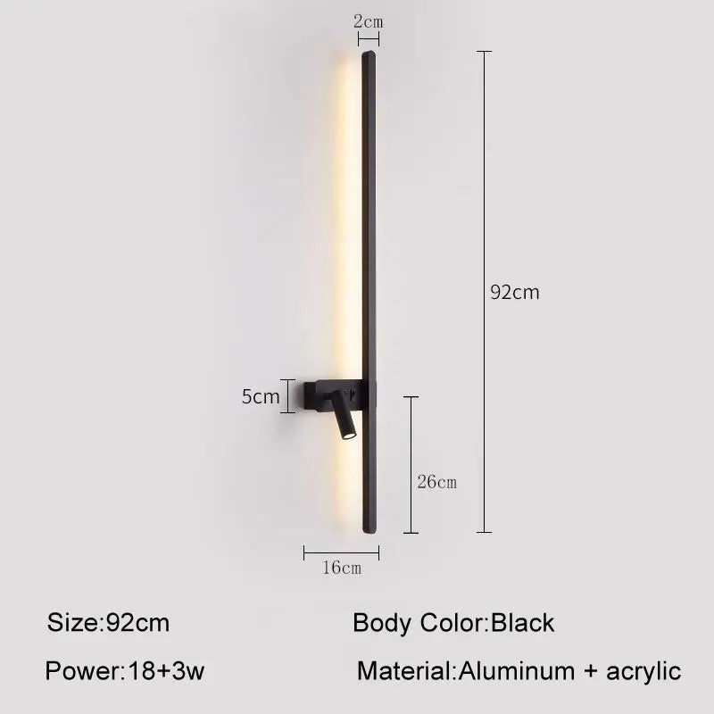 Decorbites™ LED Wandlampe: Moderner nordischer Stil Wohnzimmer Sofa Hintergrundleuchte