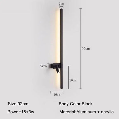 Decorbites™ LED Wandlampe: Moderner nordischer Stil Wohnzimmer Sofa Hintergrundleuchte