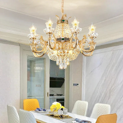 Decorbites™ Kristall-Esszimmer-Lüster – Elegante Zinklegierung Kerzenlampe