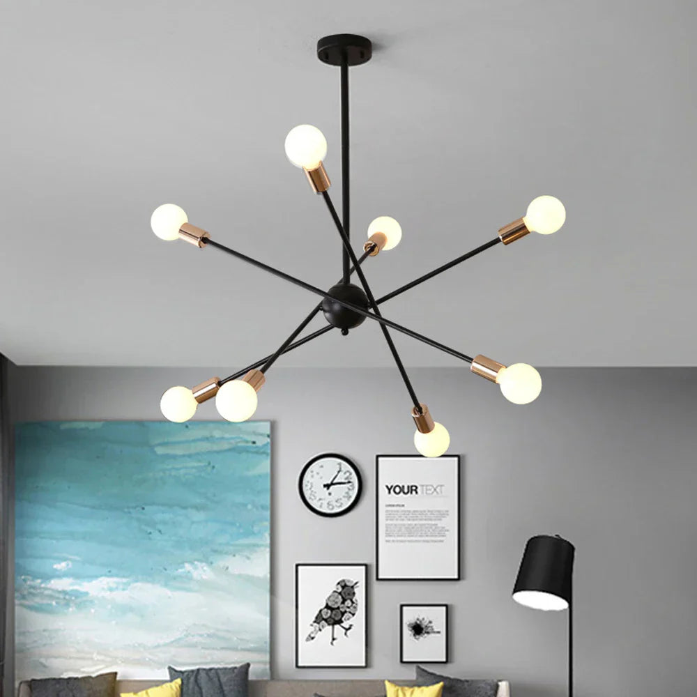 Decorbites™ Schmiedeeisernes Kronleuchter LED-Deckenleuchte Modernes Vintage-Dekor-Beleuchtung