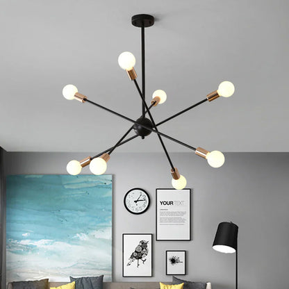 Decorbites™ Schmiedeeisernes Kronleuchter LED-Deckenleuchte Modernes Vintage-Dekor-Beleuchtung