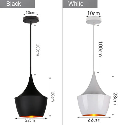 Decorbites™ Industrielle Loft-Hängeleuchte Pendellampe LED Edison Vintage Hängelampe