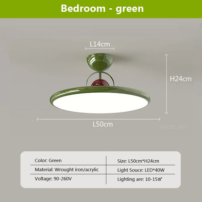 DecorBites™ Cream Iron Nordic LED Ceiling Light - Indoor Decorative Luminaires