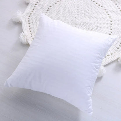DecorBites™ Geometric Hand-Embroidered Tassel Pillowcase