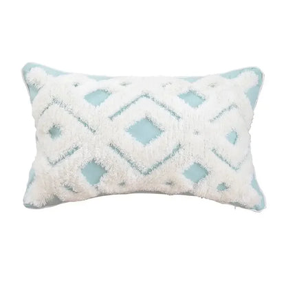 Decorbites™ Geometrisches Tufted Quasten Kissenbezug aus Baumwoll-Leinen Herbst-Kissenbezug