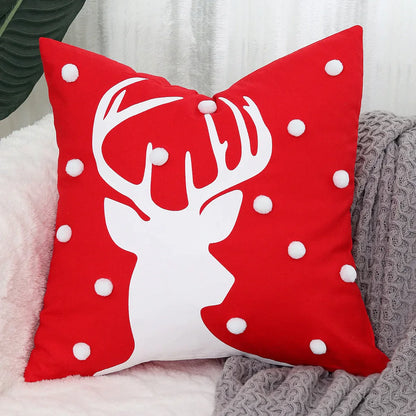 DecorBites™ Embroidered Christmas Pillow Cover Set - Festive Holiday Home Decor