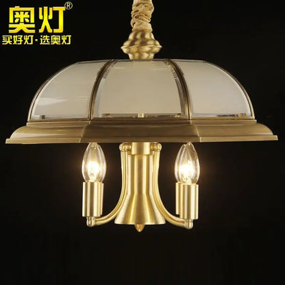 Decorbites™ Eisen-Bronze-Hängelampe Glas Retro Modern Wohnzimmerlampe