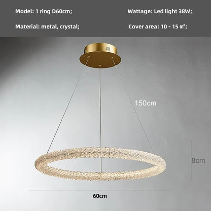 Decorbites™ Kristall-Hängeleuchte: Moderne dimmbare Kronleuchter für luxuriöses Wohnzimmer, Esszimmer, Schlafzimmer