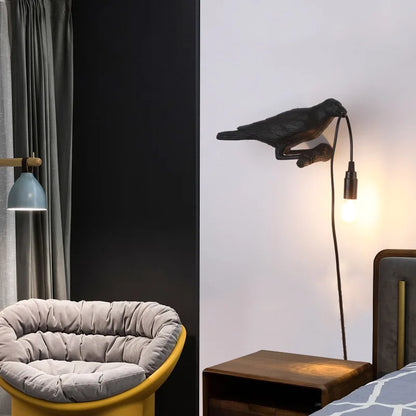 Decorbites™ Designer Vogel Wandlampe Moderne Harz Weiß Schwarz LED Licht Schlafzimmer Wohnzimmer