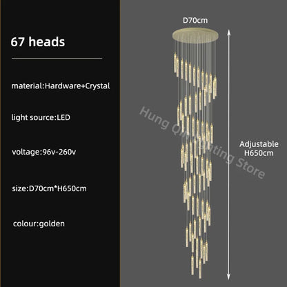 Decorbites™ Kristall-Leuchter: Moderne Luxus-Pendantbeleuchtung für die Hausdekoration