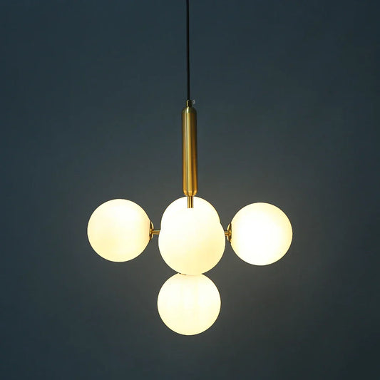 Decorbites™ Goldene Glas-Kugeln-Kronleuchter Deckenleuchte für elegante Heimdekoration