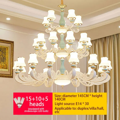 Decorbites™ Deluxe Duplex Wohnzimmer-Kronleuchter – Elegante Villa- & Hotel-Pendantbeleuchtung