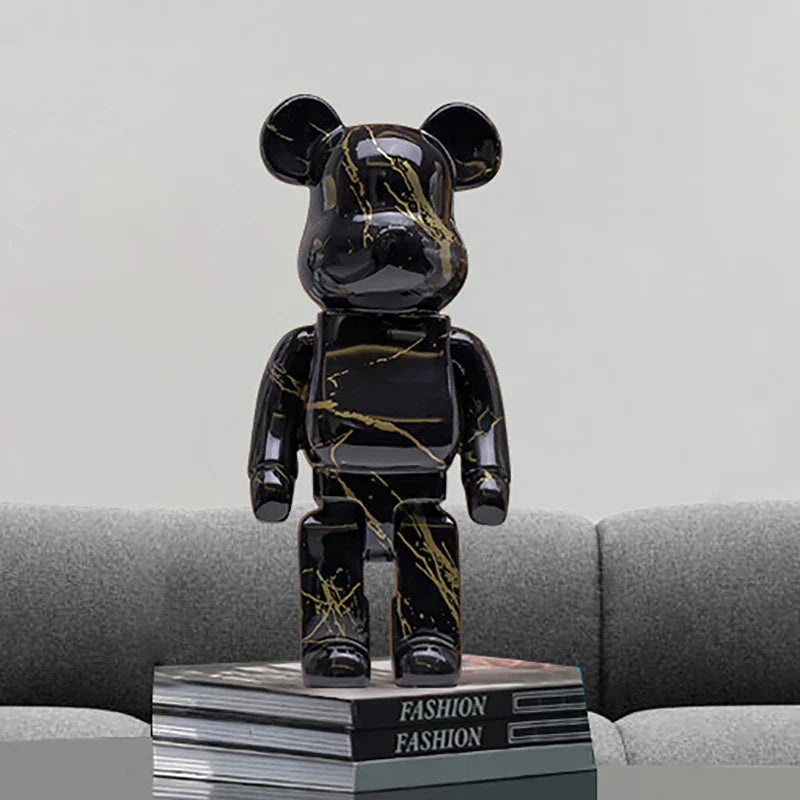 Decorbites™ Graffiti-Bär 27 cm Figur | Moderne Wohnaccessoires Statue & Sparschwein