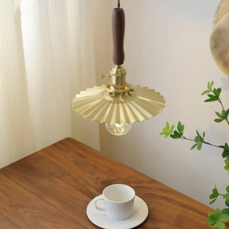 Decorbites™ Kupfer-Walnuss-LED-Hängeleuchten, moderne Hängelampe für Flur, Schlafzimmer, Esszimmer