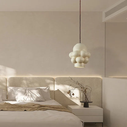 DecorBites™ Creamy Wind LED Chandelier: Nordic Wabi Sabi Dining Room Lighting for Home Decor