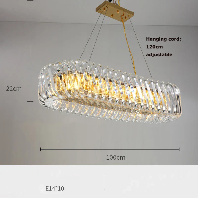 Gold LED Trend Chandelier