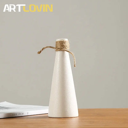 Decorbites™ Japanische Stil Keramikvasen für moderne Heimdekoration und künstliche Blumen