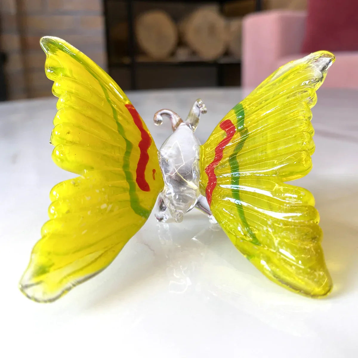 Decorbites™ Kristall-Schmetterlingsfigur Glas-Papiergewicht Skulptur Weihnachtsdekoration Geschenk