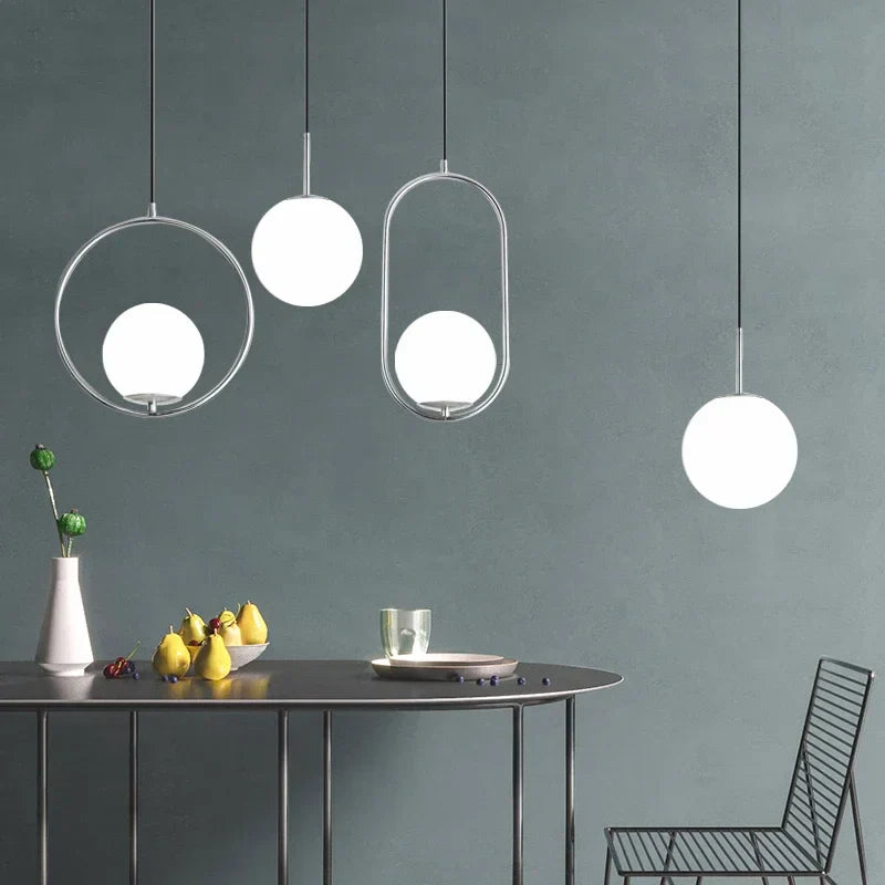Decorbites™ Glas-Kugelleuchter LED Küchen Wohnzimmer Hängelampe