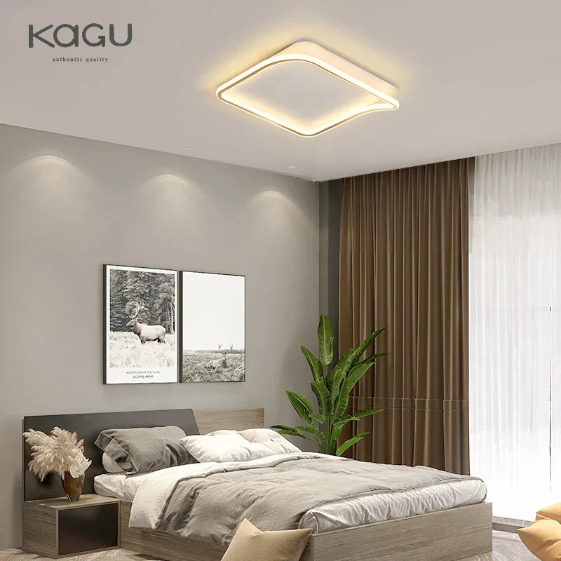 Decorbites™ Goldene LED-Deckenleuchter: Moderne Schlichtheit für Wohn-, Ess- und Schlafzimmer