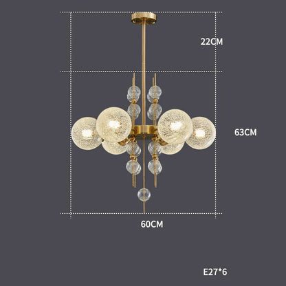 Decorbites™ Gold Chrom Blasen-Deckenleuchter: 2025-Trends Hängelampen für das Wohnzimmer