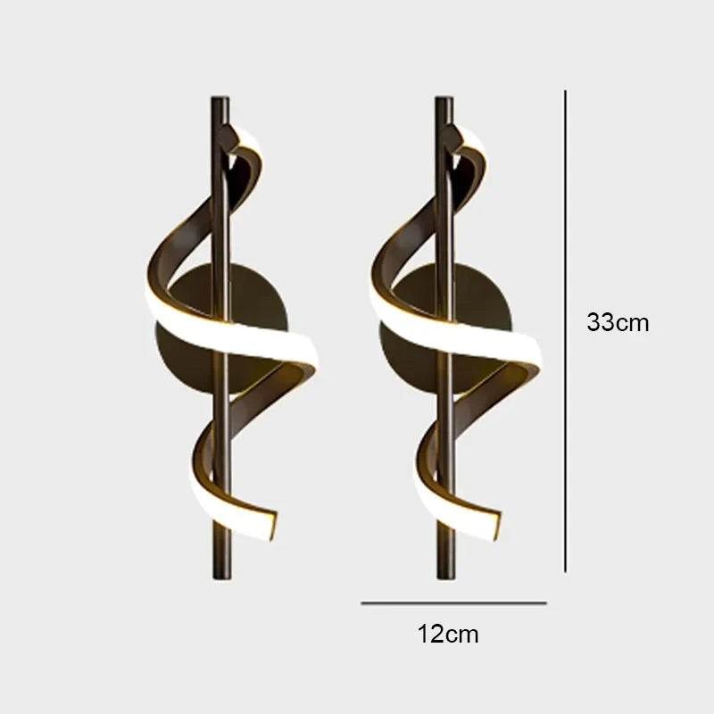 Modern Copper Pendant Light in Black and Gold