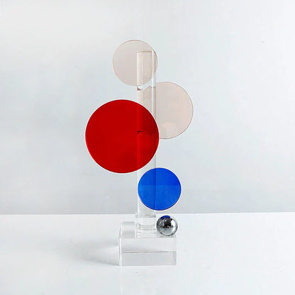 Decorbites™ Geometrische Kristall-Ornamente Ring-Skulptur Heimdekoration Figuren