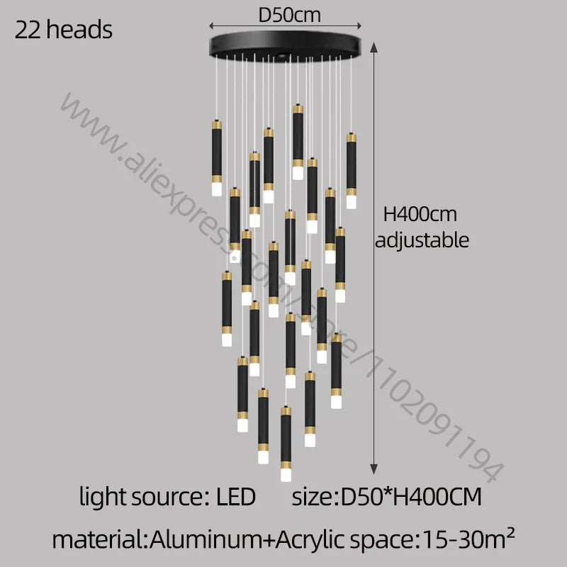 Decorbites™ LED-Kronleuchter: Modernes nordisches Acryl-Luxusbeleuchtung für die Hausdekoration