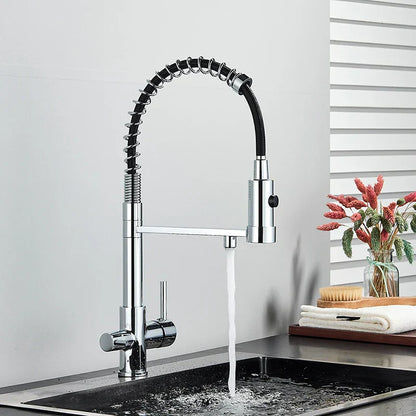 Decorbites™ Zweispundendrehbarer Wasserfilterarmatur mit Rotations-Wasserreinigungsfunktion