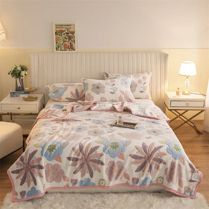 Decorbites™ Doppelseitige Karo-Fleece-Decke - Winteressentiell für das Schlafzimmer