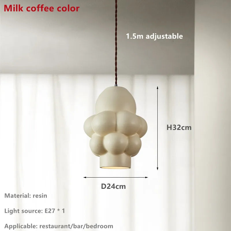 Decorbites™ Cremige Wind LED-Kronleuchter: Nordischer Wabi-Sabi-Stil für Esszimmer, Schlafzimmer und Bar