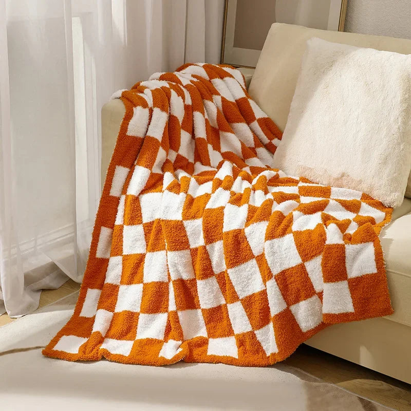 Decorbites™ Strick-Karo-Decke