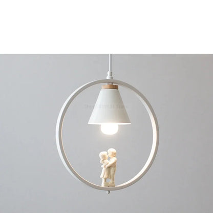 Decorbites™ Eisenring-Anhängerleuchten Kinder-Schlafzimmer Hängelampen LED-Vogelarmaturen