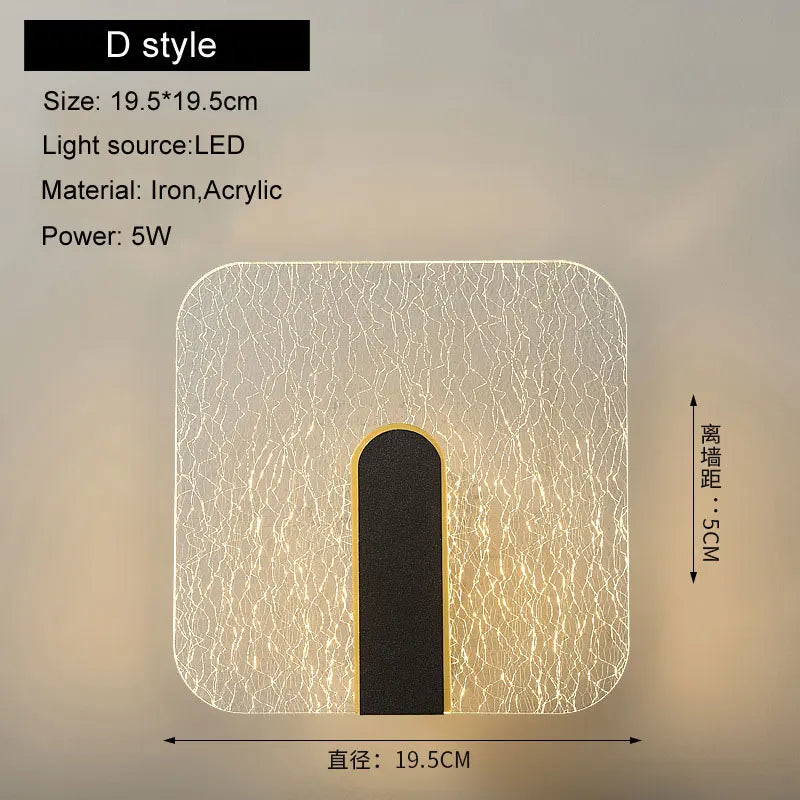Decorbites™ LED Wandlampe 5W Moderne Nordische Wandleuchte für Schlafzimmer und Wohnzimmer