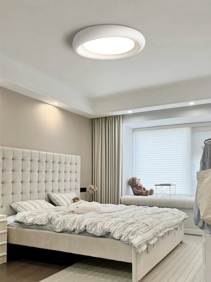 Decorbites™ LED-Deckenleuchte Creme für Mädchenzimmer – Moderne minimalistische Beleuchtung für das Schlafzimmer