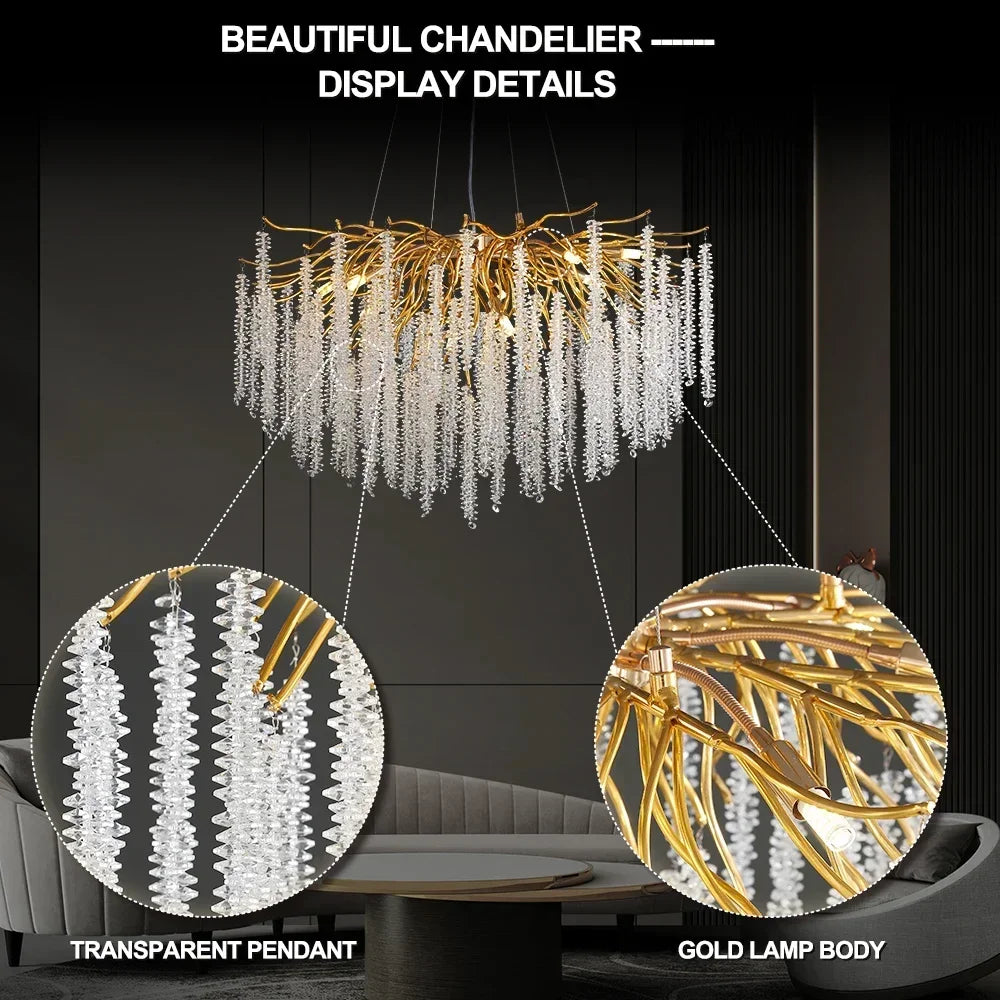 Decorbites™ Kristall-Deckenleuchter für Schlafzimmer und Wohnzimmer