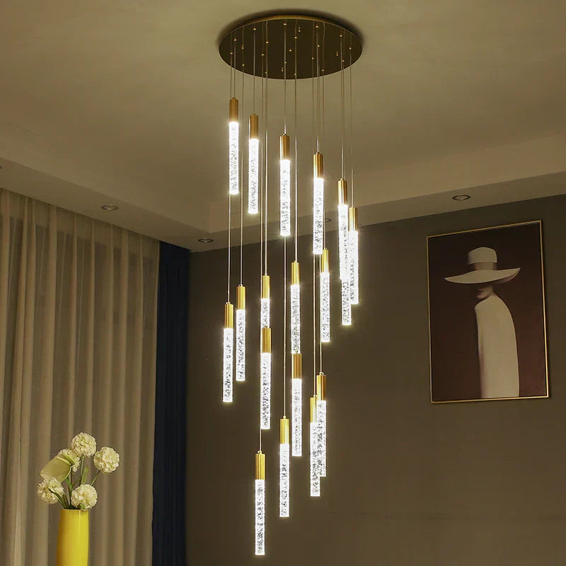 Decorbites™ Zylindrale Treppenhausleuchter: Moderne Beleuchtung für Dachgeschoss-Wohnzimmer