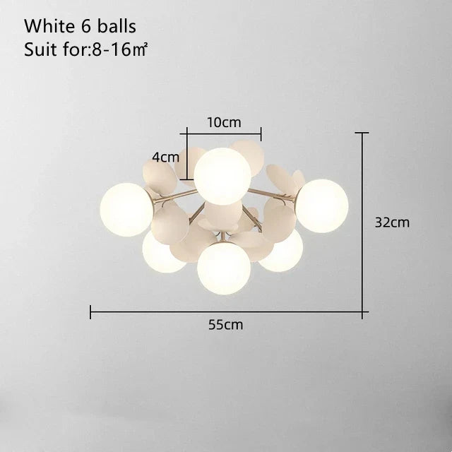 Decorbites™ Kinder-LED-Deckenleuchte: Eisenblech-Glas-Leuchter