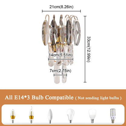 DecorBites™ Crystal LED Wall Light Modern Elegant Design for Living Room & Bedroom