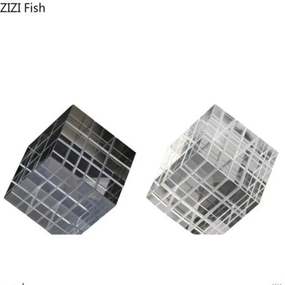 DecorBites™ Crystal Magic Cube Desk Ornament Sculpture DecorationCrafts