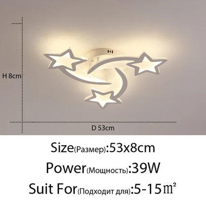 Decorbites™ LED-Akrylfarbenes Kronleuchter mit Fernbedienung für Schlafzimmer, Esszimmer und Wohnzimmerbeleuchtung