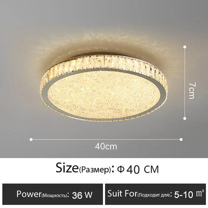 Decorbites™ Crystal-LED-Deckenleuchte: Luxuriöse goldglänzende Leuchte für das Wohnzimmer